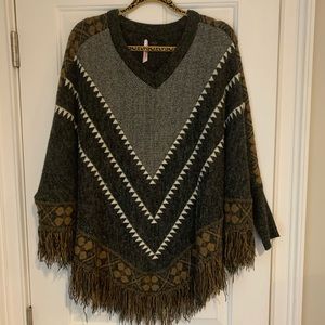 V-Neck Poncho